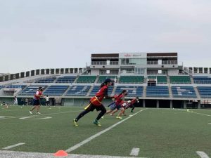 フラッグフットボール日本代表候補ミニキャンプの様子10