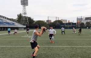 フラッグフットボール日本代表候補ミニキャンプの様子9