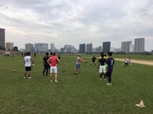 フラッグフットボール日本代表候補ミニキャンプの様子4